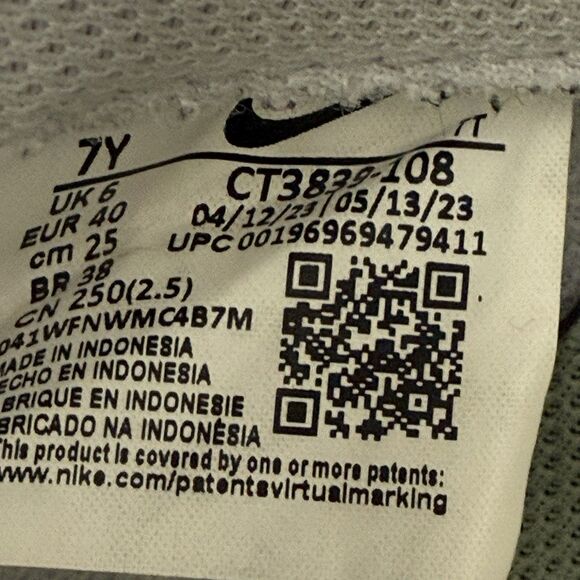 Nike Air Force 1 GS AF1 Low White Honeydew Youth SIZE 7 Casual Shoes CT3839-108 - Picture 6 of 16